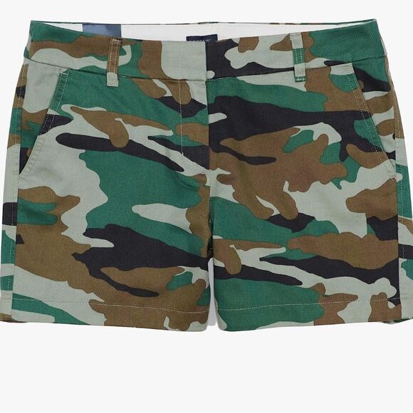 J.Crew Mercantile Women's 5" Classic Chino Camo Short, size 2 - Picture 1 of 4